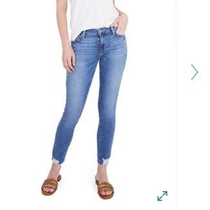 Paige Verdugo Distressed Ankle Skinny Jeans 31